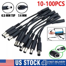 10-100pc DC/AC Power Charger Converter Adapter Cable 7.4mm To 4.5mm For Dell Lot picture