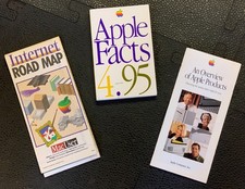Vtg Apple Macintosh Internet Road Map Lot RARE MacUser1995 computer ephemera HTF picture