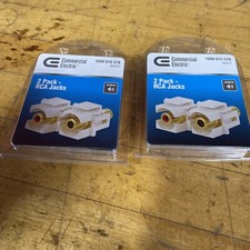 Pack Of 2 - Commercial Electric 2 Per Pack RCA Jacks 1000 015 578 picture