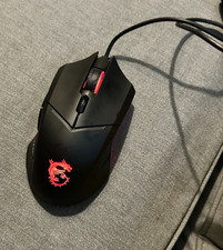 MSI Clutch GM08 Wired USB Gaming Mouse 4200 DPI Red LED S12-0401800-CLA Tested picture