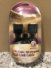 Radio Shack 15-1063 12 ft DVI Integrated Dual Link Cable with Gold Connectors picture