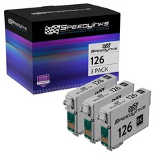 SI Replacement for Epson 126 Ink Cartridges High Capacity (Black, 3-Pack) picture