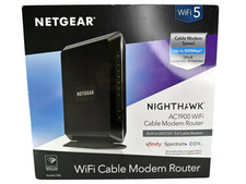 Netgear Modem Router Nighthawk AC1900 Wireless WiFi Cable Open Box C7000-100NAS picture