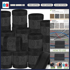 Carpet Cord Cover Cable Protector - 196.85 Ft Black, Floor Safety, Wire Manageme picture