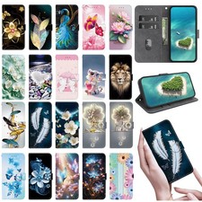 Flip Flower Butterfly Card Wallet Cover Case for 11 Pro Max XR Xs Max 6 7 8 Plus picture