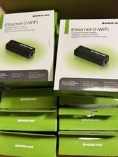 IOGEAR Ethernet-2-WiFi Universal Wireless Adapter, GWU637 Black New Sealed picture