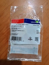 Leviton 61SJK-RG6 Atlas-X1 Cat 6 Shielded QuickPort Jack - Gray (Brand New) picture