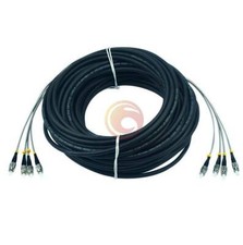 4 Cores Field Outdoor Fiber Cable ST-ST 4 Strand 9/125 SM Fiber Patch Cord 5M picture