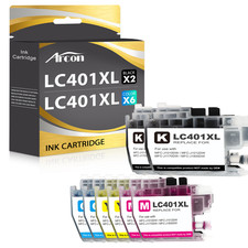 8PK XL Premium Ink fits for Brother LC401XL MFC-J1010DW MFC-J1012DW MFC-J1170DW picture