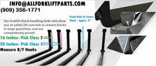 FORKLIFT BLOCK PAIR SET FORKS 2x2x42 CLASS 3 III 42