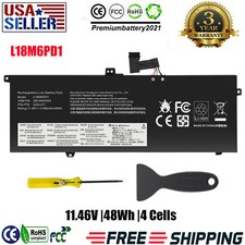 ✅02DL017 L18M6PD1 L18C6PD1 Battery For Lenovo ThinkPad X13 X390 X395 Series New picture