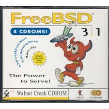 FreeBSD 3.1 UNIX Operating System Install 4 CDs Walnut Creek CDROM March 1999 picture