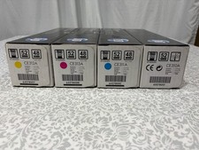 HP Laserjet 126A Cyan Yellow Black Magenta Tri-Color Toner Cartridge Set OEM New picture