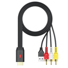 Neoteck 1080P AV RCA to HDMI Converter Mini Composite CVBS Audio Video Adapter picture
