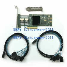 LSI 6Gbps SAS HBA LSI 9200-8i = (9211-8I) IT Mode ZFS FreeNAS unRAID + 2* Cable picture