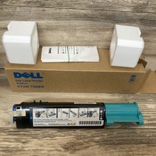 Genuine Dell Laser Printer 3100cn Cyan Toner 4000-page Cartridge Sealed picture