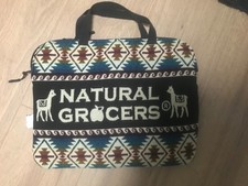 Natural Grocers laptop bag - NEW - made in Ecuador/Wool/Padded. picture