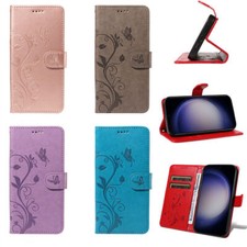 Flip Flower Butterfly Wallet Cover Case For 17 16 15 13 14 12 11 Pro Max XR 7 picture