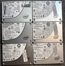 Lot Dell/Intel D3-S4610 960GB SSDSC2KG960G8R SATA 6Gb/s 3D TLC 3 DWPD 2.5