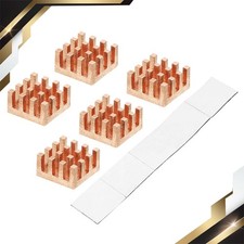 5 x Copper Heatsink 9x9x5mm w Self Adhesive for IC Chipset Cooler picture