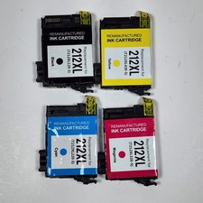 Lemero Ink Cartridge Replacement For 212XL 4pcs Unused picture