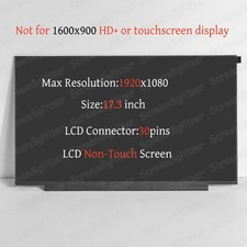 For NV173FHM-N4G V8.0 Narrow Bezel LCD Screen FHD 1920x1080 Display 17.3 in picture