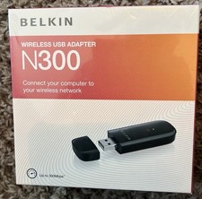 Belkin N300 High Performance Wireless Wi-Fi USB Adapter New NIB picture