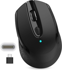 USB C Wireless Mouse, Type C Silent Mouse for Macbook Air/Pro, 2.4G Cordless picture