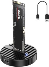 Tool-Free M.2 NVMe & SATA to USB C Docking Station, 10Gbps SSD Reader Adapter picture