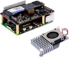 P33 M.2 NVME M-Key Poe+ Hat with Official Pi 5 Active Cooler for Raspberry Pi 5, picture