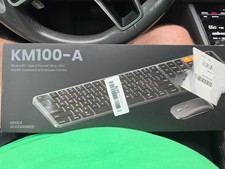 ProtoArc KM100-A Bluetooth Ultra-Slim Backlit Keyboard Mouse Combo Black picture