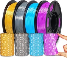Filamento TPU Seda YOUSU 1,75mm Flexible 3D Bundle 4 Colores 250g Cada Uno picture