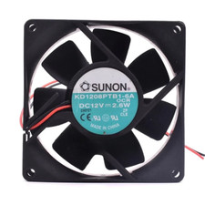 SUNON KD1208PTB1-6A 8025 8CM 12V 2.6W 2-wire dual ball bearing chassis fan picture