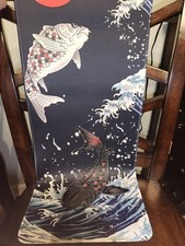 extended Japanese Koi Fish desk mat / gaming mouse pad picture