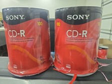 SONY CD-R 80 Min 700 MB 1-48x Recordable Compact Discs CDs 100-Pack NEW SEALED picture