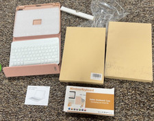 LOT OF 9-Champagne Lightweight Portable Smart Keyboard Folio Case FTUS239 picture