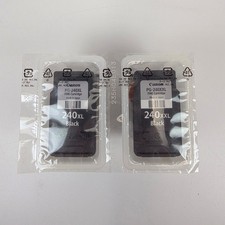 Canon PG-240XL PG-240XXL Black Ink Cartridges Genuine Sealed No Box Lot of 2 picture