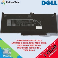 Genuine Dell 60Wh 7.6V 4-Cell Laptop Battery MXV9V Latitude 5300 5310 7300 7400 picture