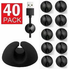 50Pcs Adhesive Cable Clips Cord Organizer Wire Management for Car Office picture