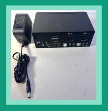 StarTech SV231DPDDUA2 Dual Monitor DisplayPort KVM Switch Audio/USB/PowerAdapter picture