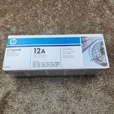 HP 12A Black LaserJet Toner Cartridge Q2612A Genuine Original New in Box picture