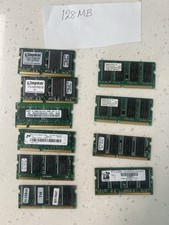 Lot of 10 Mixed brand  128MB PC133 144-Pin SDRAM SO-DIMM Laptop  memories picture
