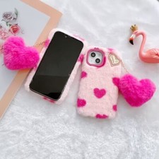 Plush Love Fuzzy Fluffy Cover Case For Note 20 S8 S9 S10 S20 S21 S22 S23 picture