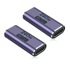 240W USB C Coupler (2 Pack), USB Type C Female to Female Adapter Extender Com... picture