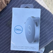 Dell Pro 7-in-1 USB-C Multiport Portable Adapter Silver HDMI VGA USB picture