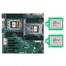 Supermicro H11DSI Mainboard + 2x AMD EPYC 7282 7302 7402 7532 7542 7642 7702CPU. picture