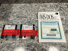 Vintage Microsoft MS-DOS 6.22 OEM Bundle Complete Set 3.5