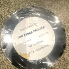 Resin Enhanced Wax Thermal Ribbon Black 110mm x 450M for Zebra Printer picture
