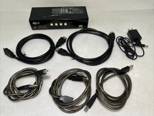 KVM Switch HDMI 4 Port Support Ultra HD 4k@60hz for 4 Computers 1 Monitor, HD... picture