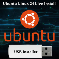 Ubuntu Linux 24 Operating System Distribution 64-Bit Bootable Install Live PC picture